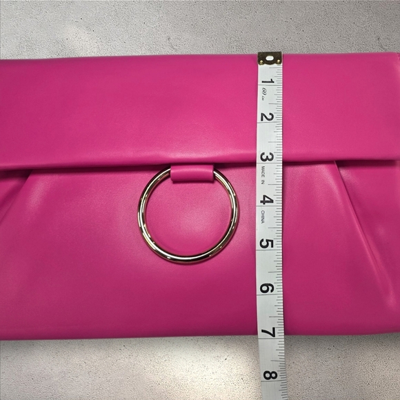 Glitzy Girlz Hot Pink Envelope Clutch - Picture 5 of 9